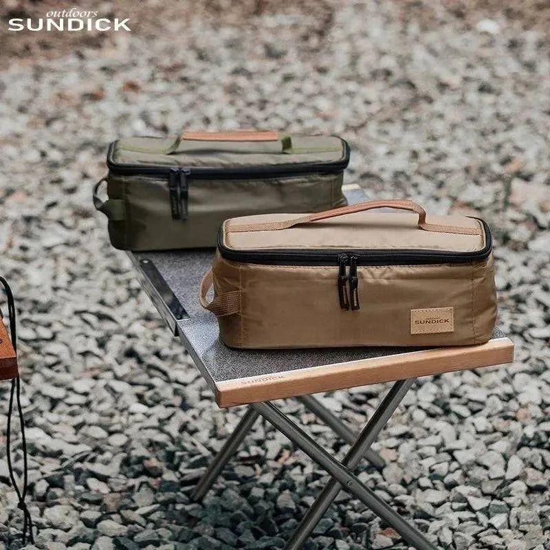 SUNDICK Outdoor Picnic Tableware Cups And Utensils Storage Bag Stove Head Gas Cylinder Storage Bag Handheld Sorting Bag