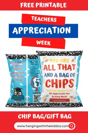 Teachers Appreciation Week Treat Bag