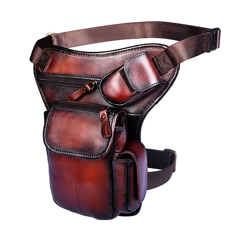 TEEK - Real Leather Multifunction Drop Leg Bag | Various