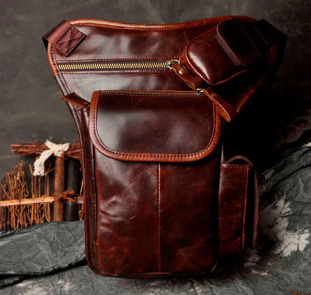 TEEK - Real Leather Multifunction Drop Leg Bag | Various