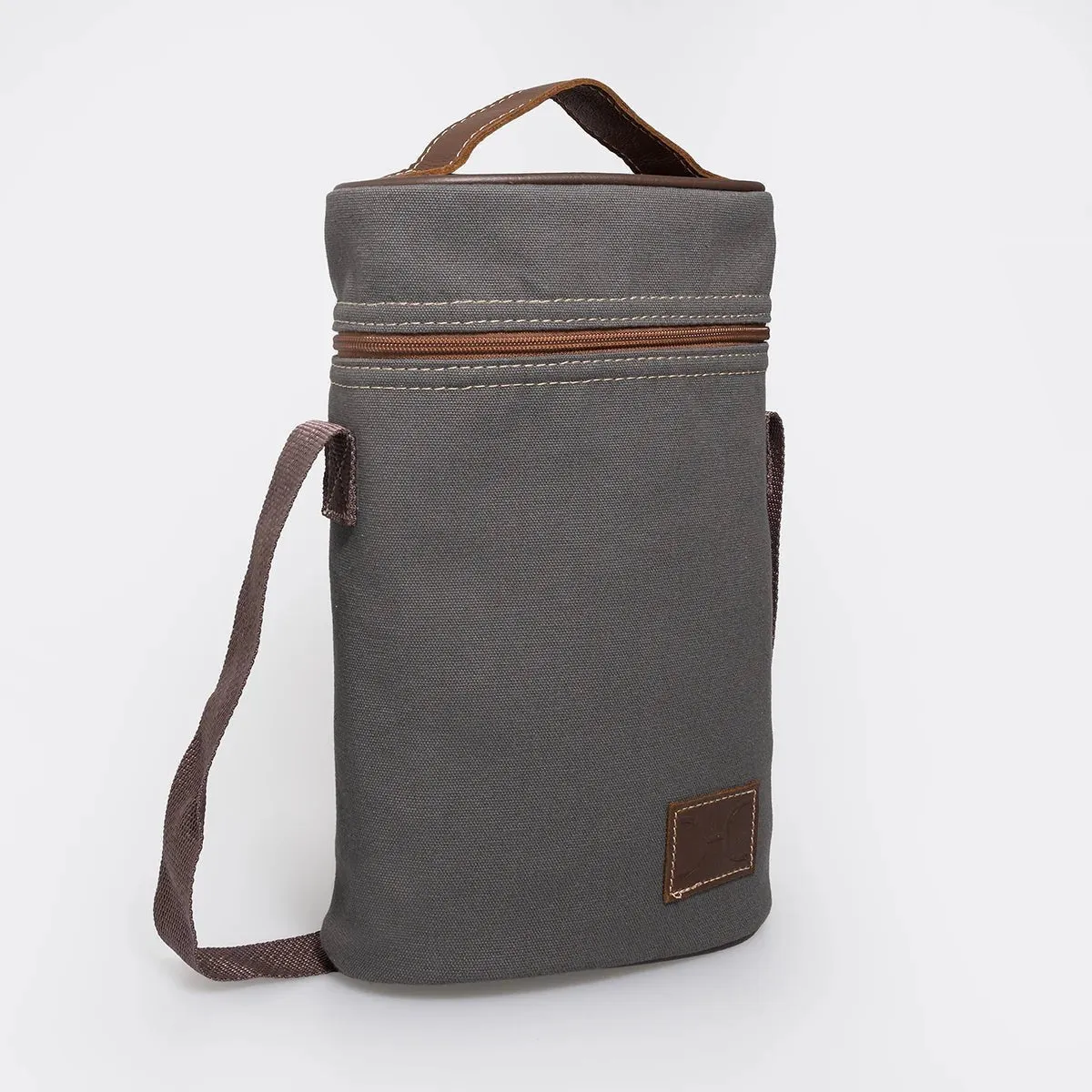 Thandana Canvas & Leather Double Carry Wine Cooler