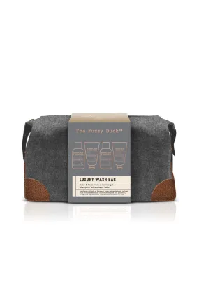 The Fuzzy Duck Bergamot, Hemp & Sandalwood Men's Luxury Wash Bag Gift Set