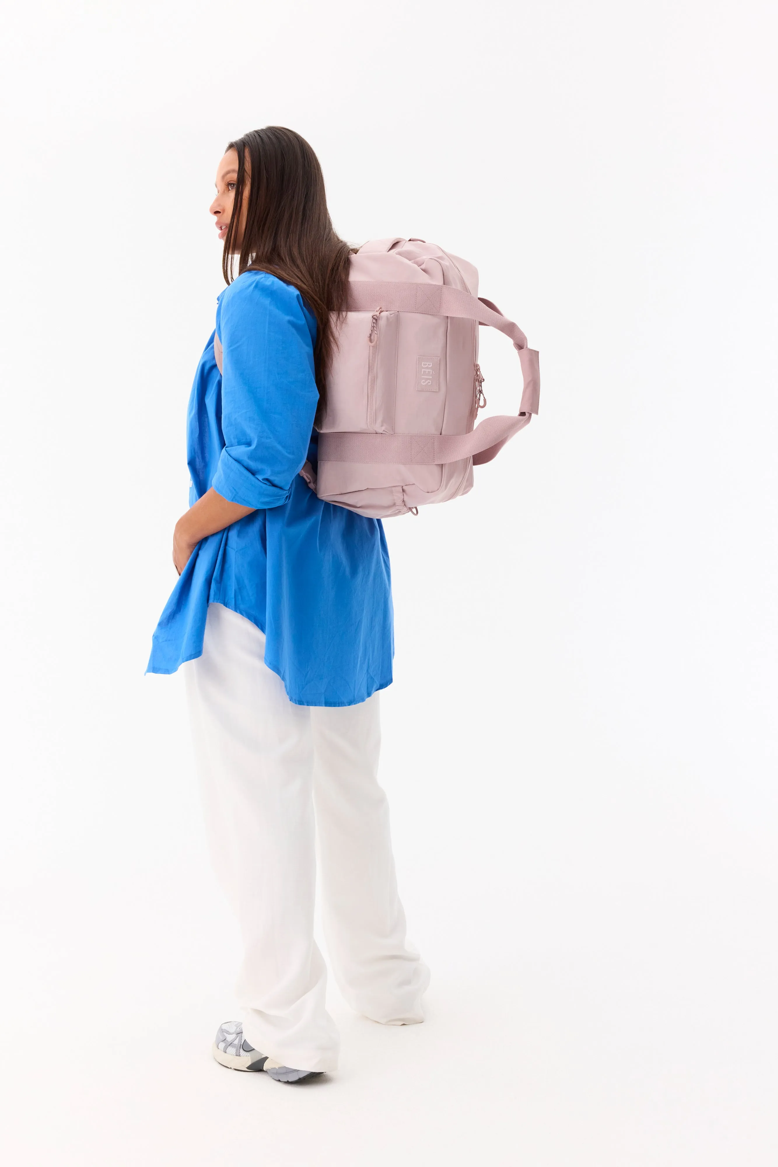 The Sport Duffle Backpack in Atlas Pink