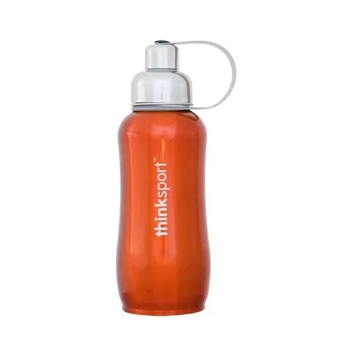 Thinksport Stainless Steel Sports Bottle - Orange - 25 Oz