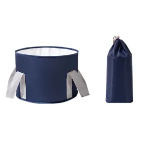 Travel Portable Folding Multifunctional Outdoor Basin Bag, Color: Navy (Small)