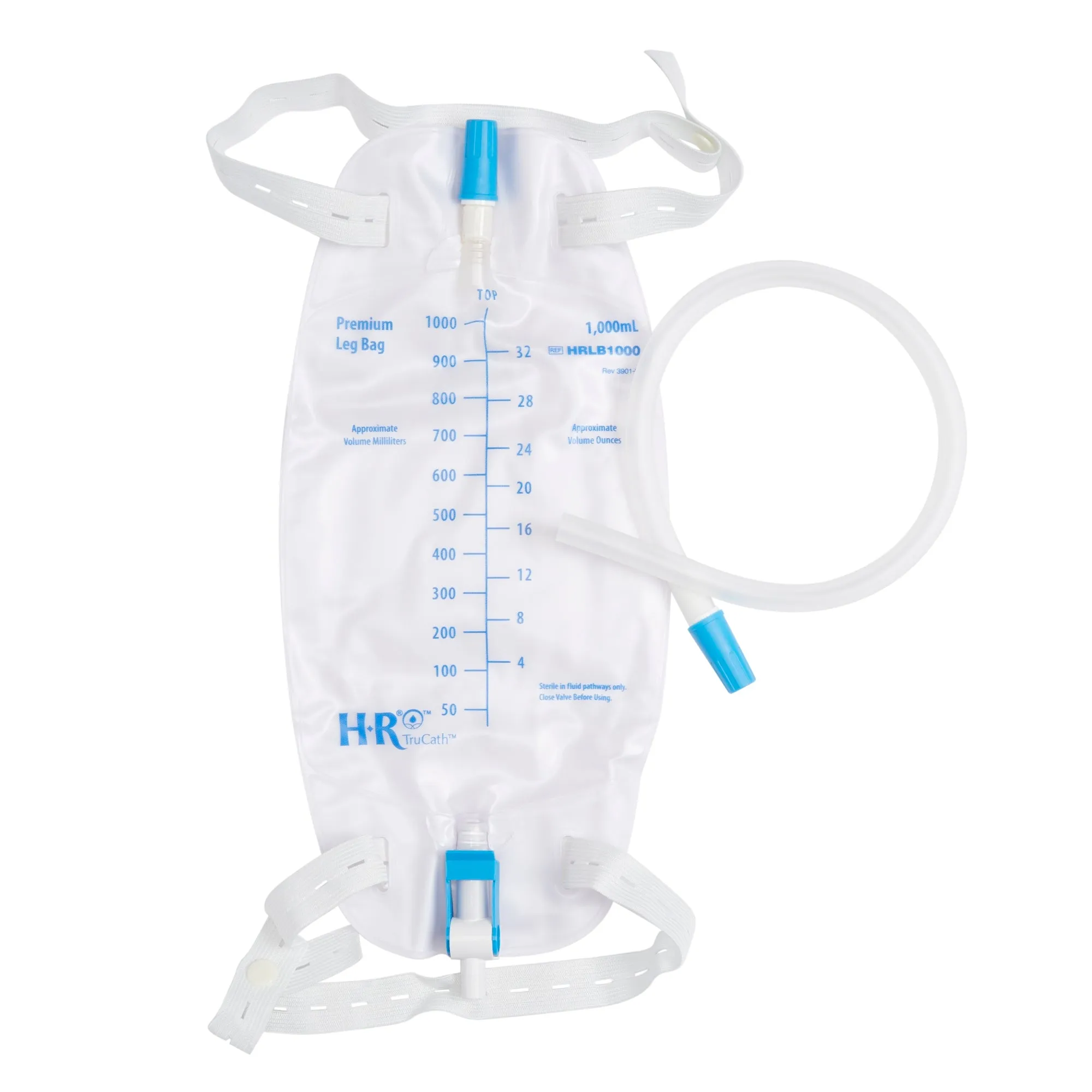 TruCath Premium Leg Bag, 1000ml