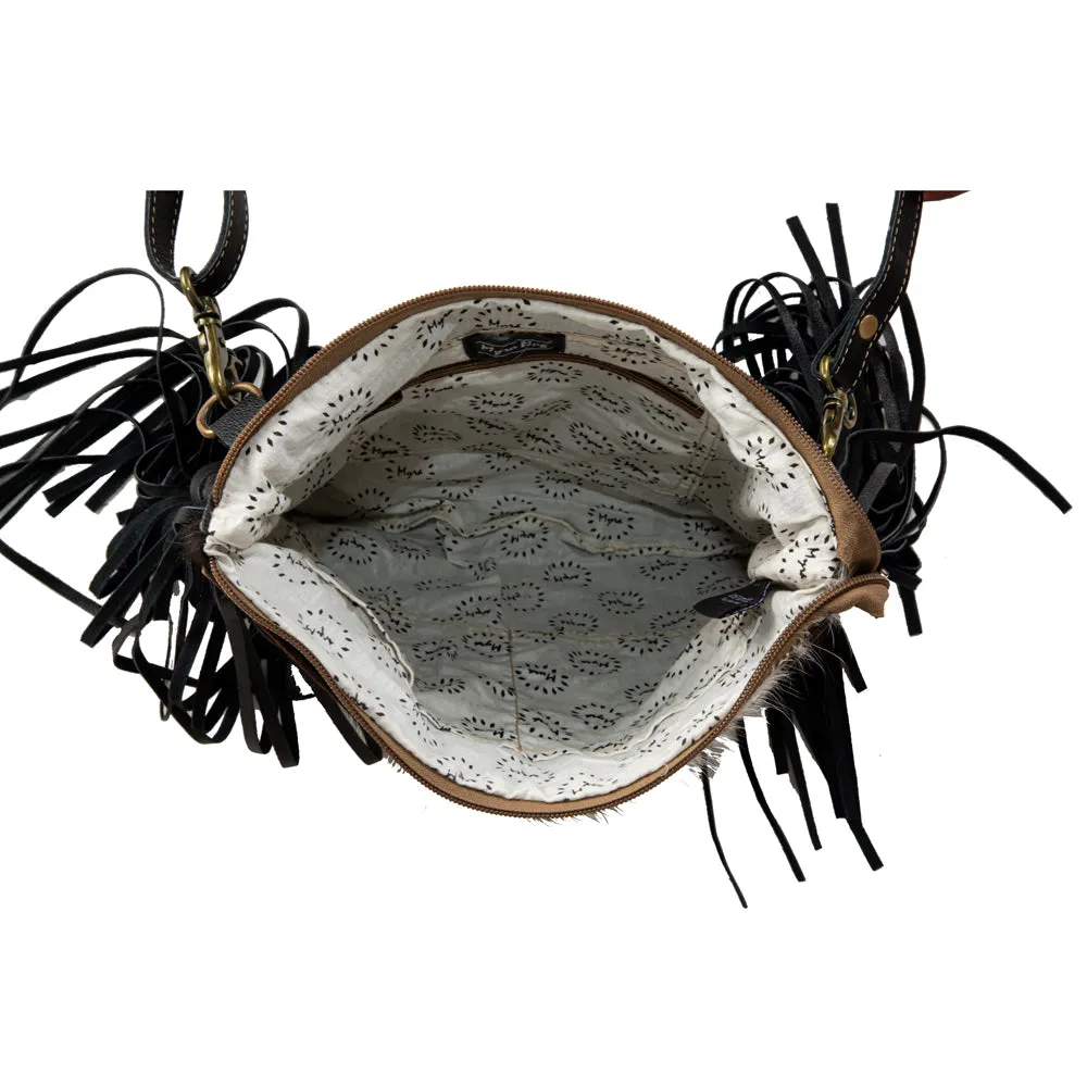 Tumbleweed Trail Fringed Hand-Tooled Bag