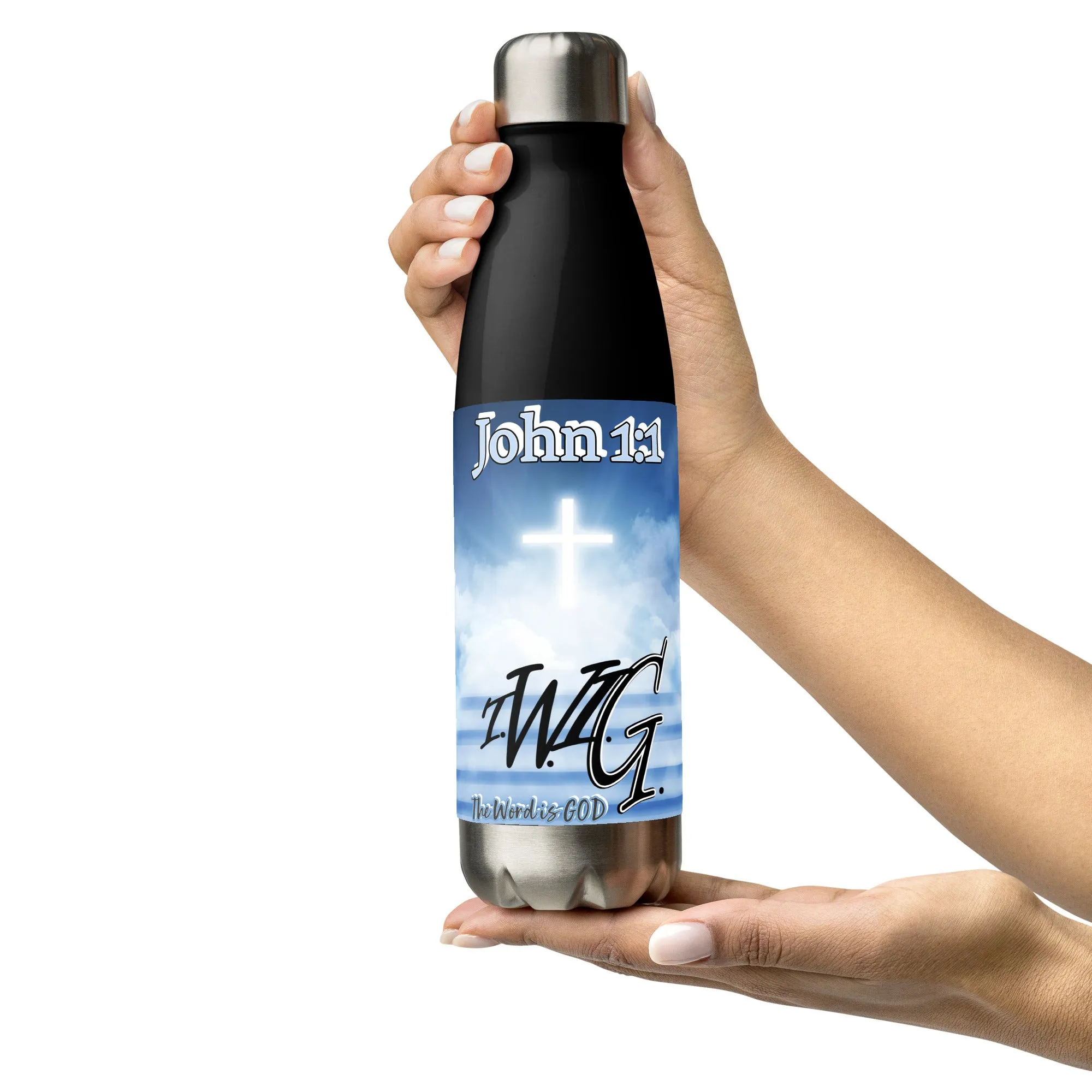 T.W.I.G. - John 1:1 (Stainless Steel Water Bottle)