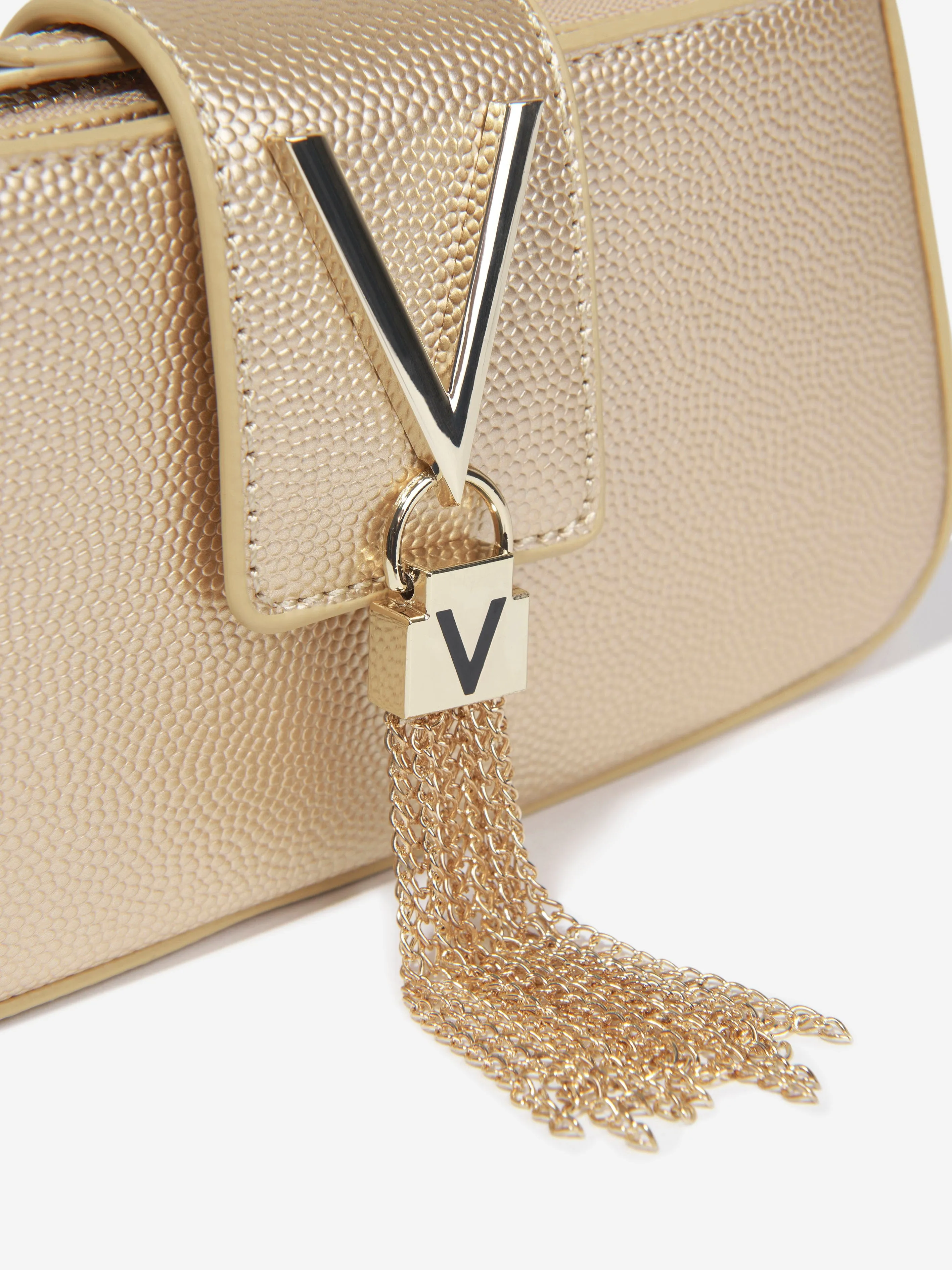 Valentino Girls Divina Baguette Bag in Gold