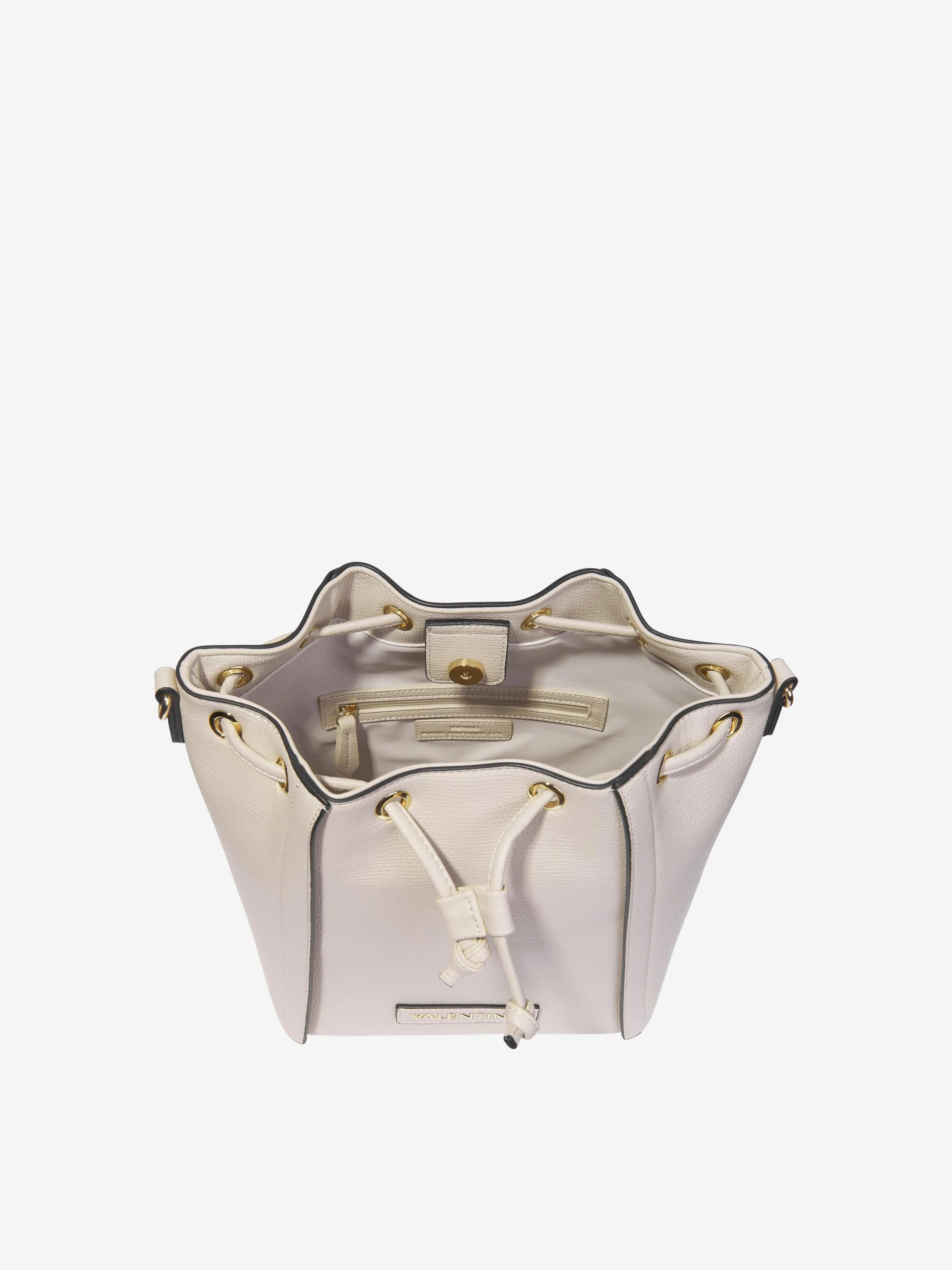 Valentino Girls Icy Re Bucket Bag in Beige