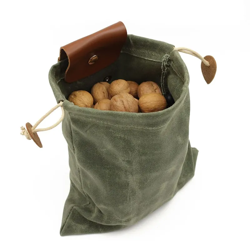 Waxed Canvas Foraging Pouch