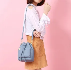 Women's Fashion Bucket Style Shoulder Bag with Drawstring