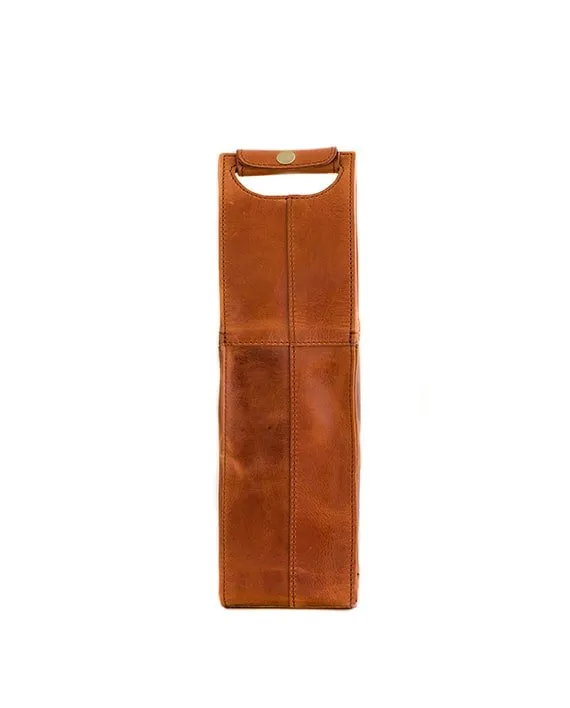 Zemp Pinotage 1 Leather Wine Carrier | Chestnut